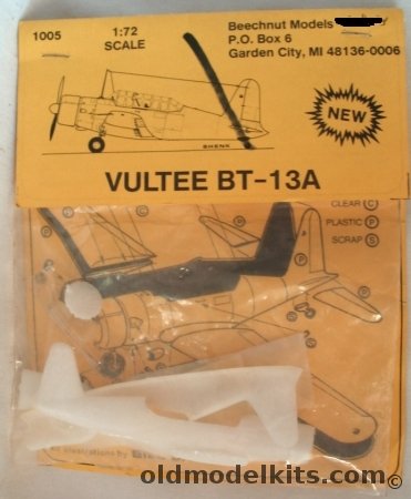 Beechnut 1/72 Vultee BT-13A - Bagged, 1005 plastic model kit